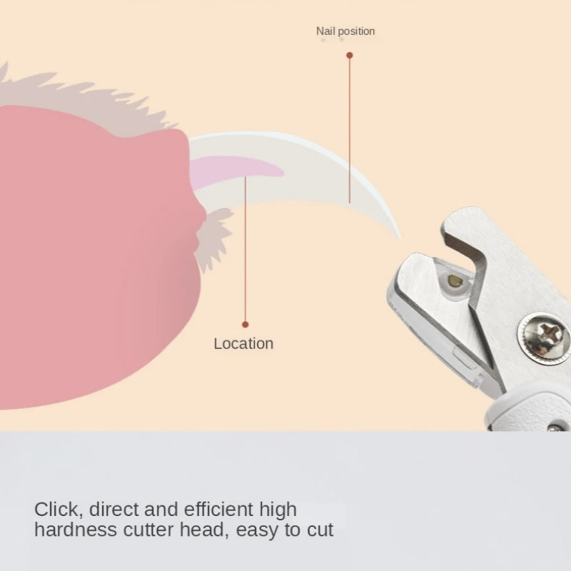 Animal Nail Grooming Tool: LED Light Clipper Scissors for Dogs and Cats