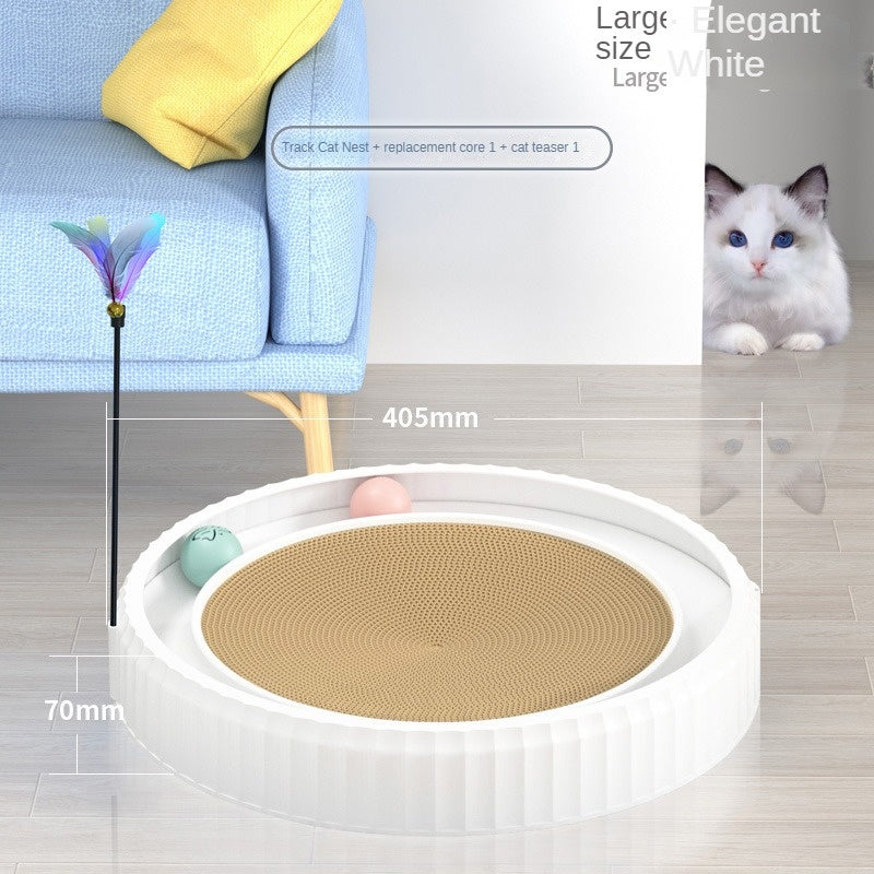 Modern Round Cat Scratching Pad | Wear-Resistant Claw Grinder Pet Product
