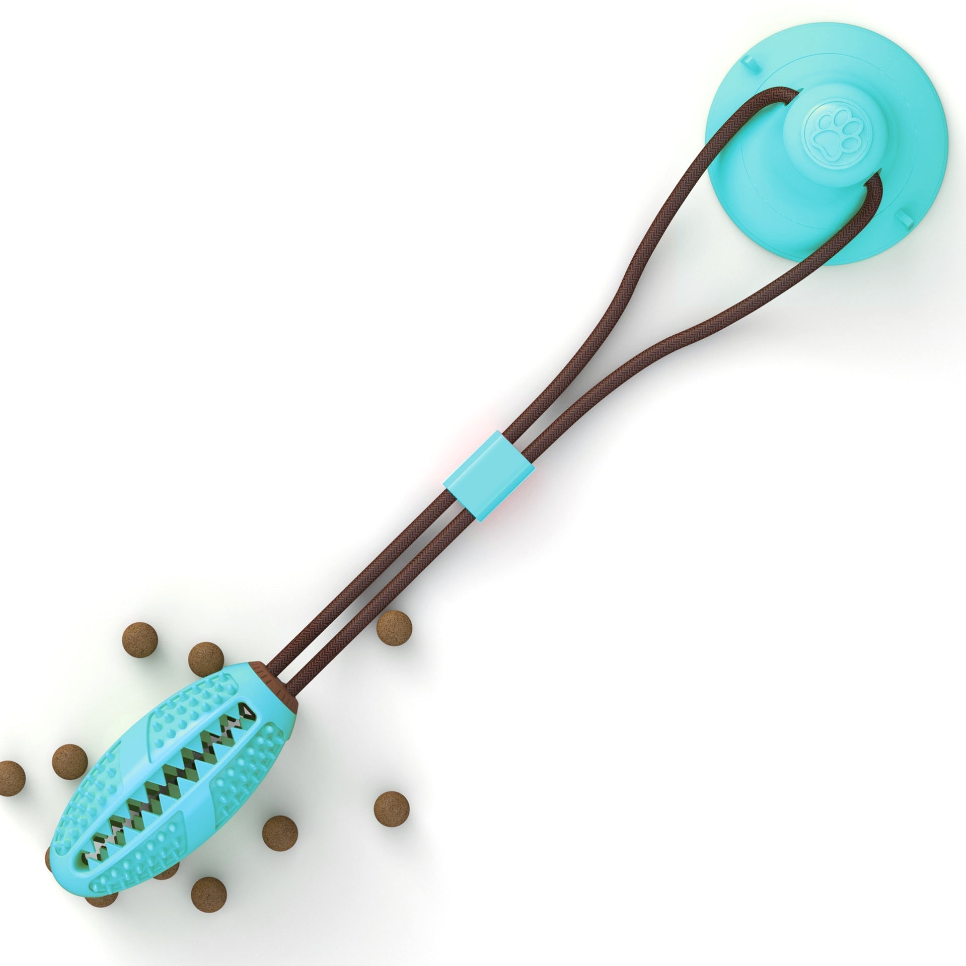 Silicon Suction Cup Dog Toy | Interactive Tug Ball for Chew, Bite & Tooth Cleaning