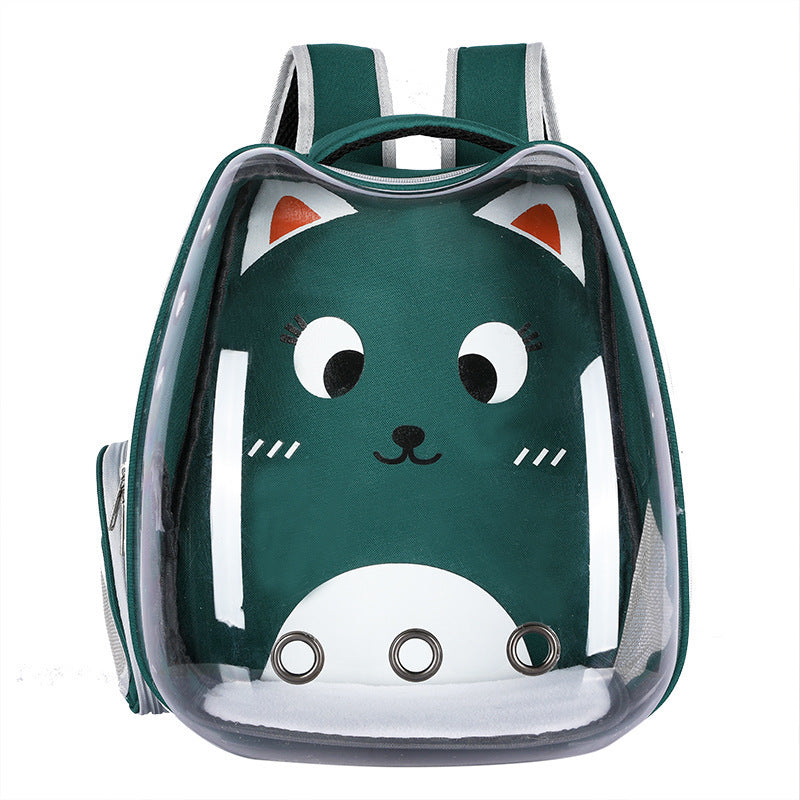 Clear View Transparent Cat Bag | Portable Outgoing Travel Carrier