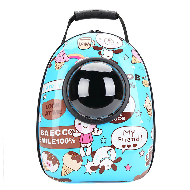 Breathable Pet Backpack | Space Capsule Design for Outdoor Travel