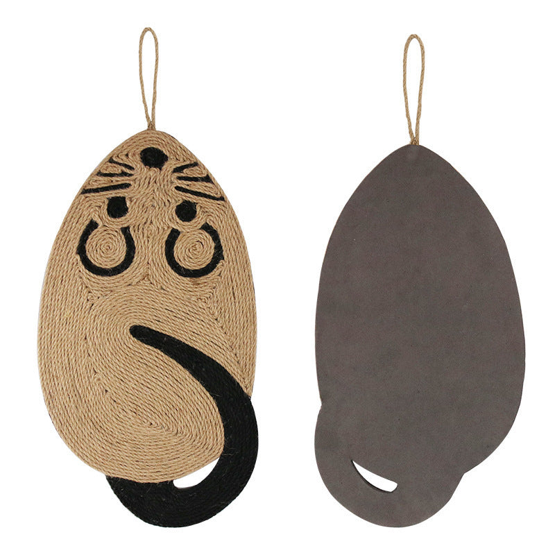 Adorable Mouse Sisal Cat Scratcher | Anti-Scratch Cardboard Pad