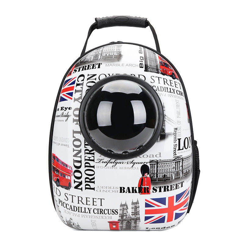 Breathable Pet Backpack | Space Capsule Design for Outdoor Travel