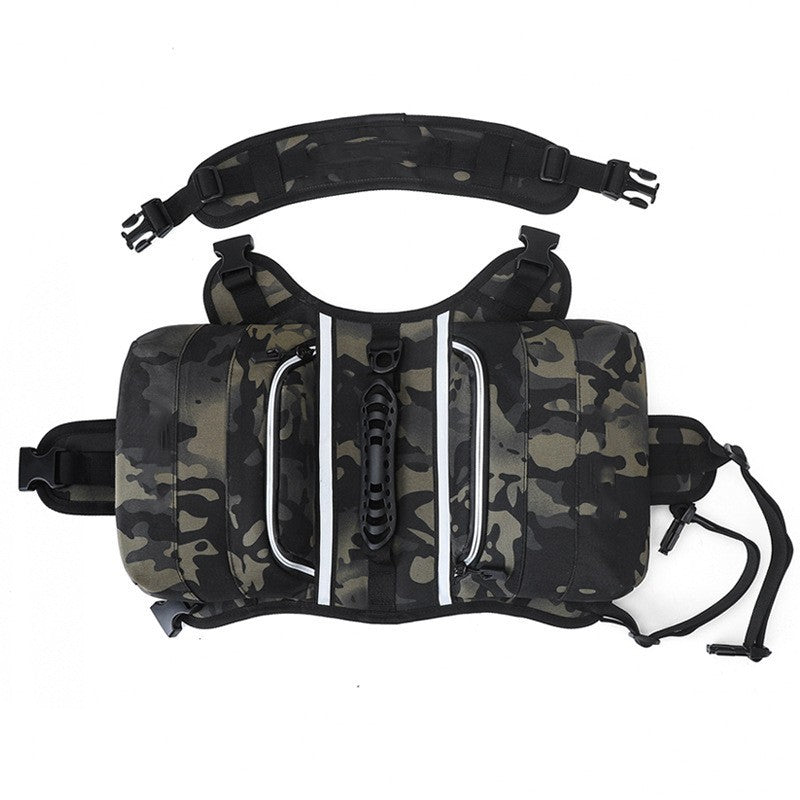 Adjustable Dog Hiking Backpack | Large Pet Travel Saddle Bag for Gear