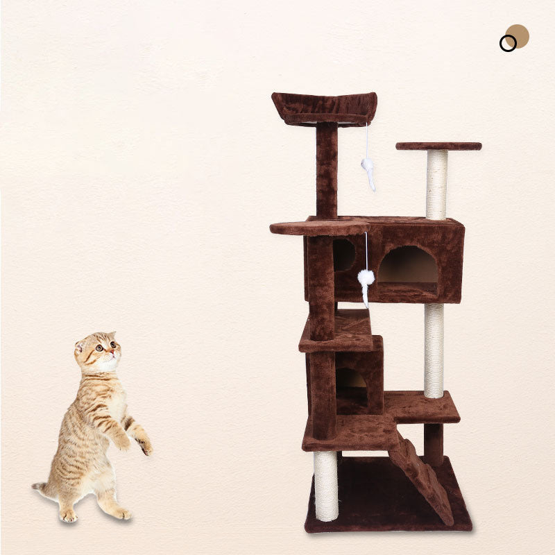 Premium Villa Cat Climber & Activity Center | Large Indoor Cat House Toys