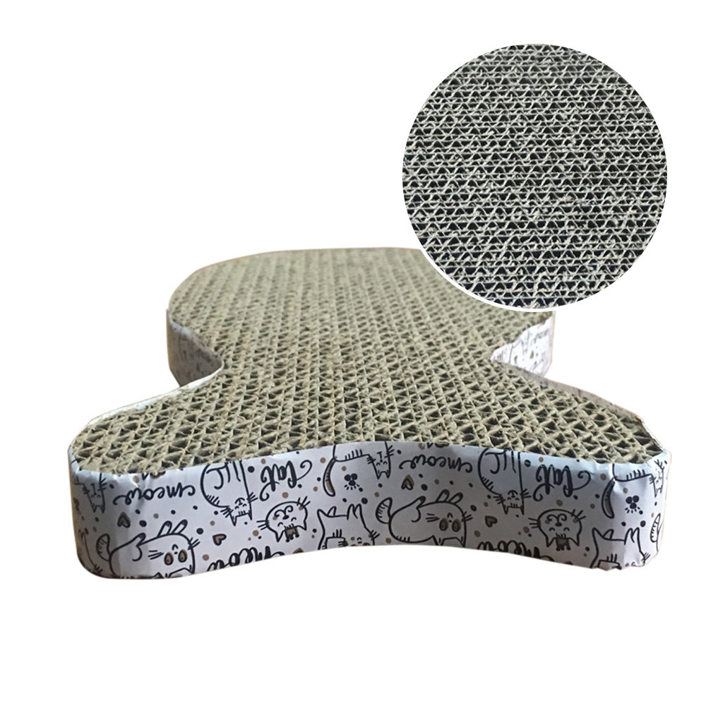 Cardboard Cat Scratcher Pad | Fun & Engaging Claw Grinding Toy