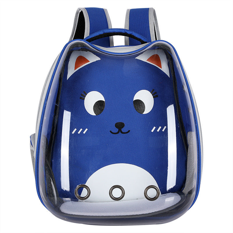 Clear View Transparent Cat Bag | Portable Outgoing Travel Carrier