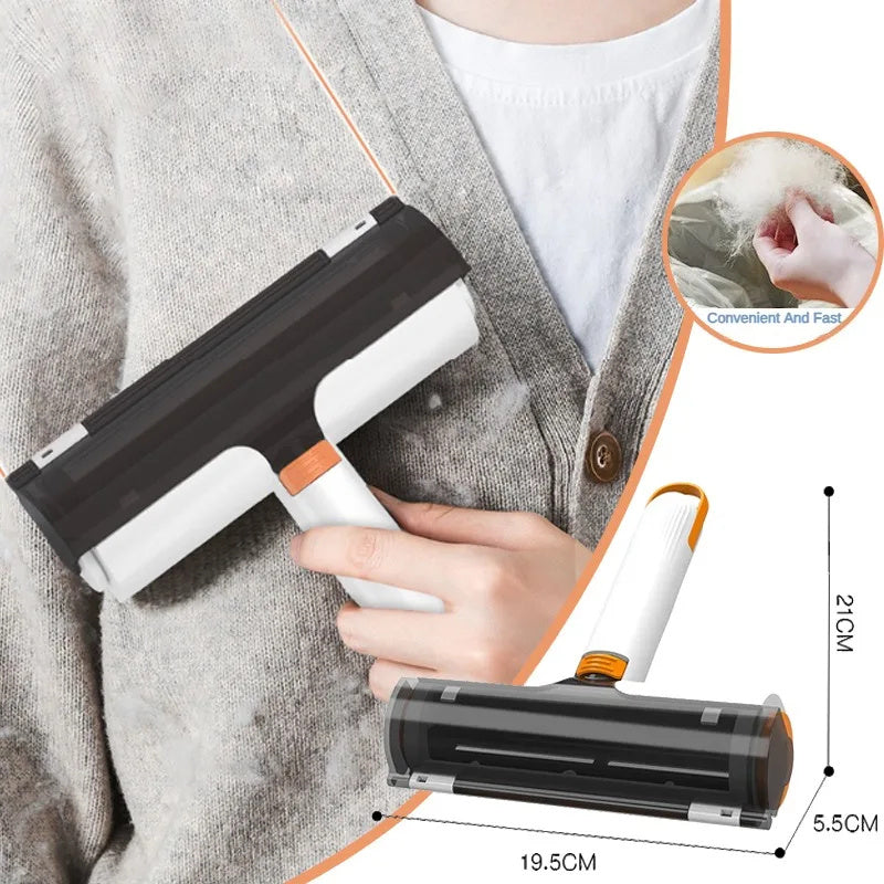 Multifunctional Pet Supplies: Washable 2-in-1 Hair Removal Roller Brush for Fur