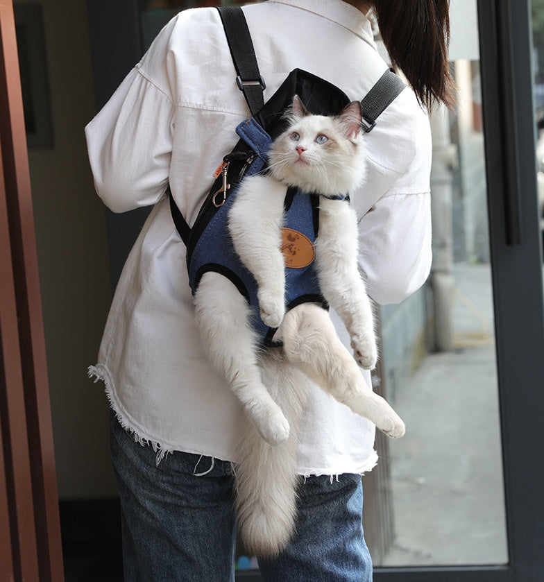 Lightweight & Ventilated Cat Backpack | Portable Travel Carrier for Spring Adventures