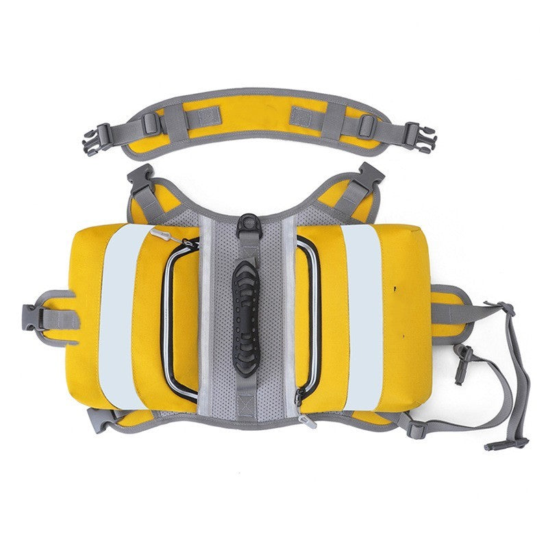 Adjustable Dog Hiking Backpack | Large Pet Travel Saddle Bag for Gear