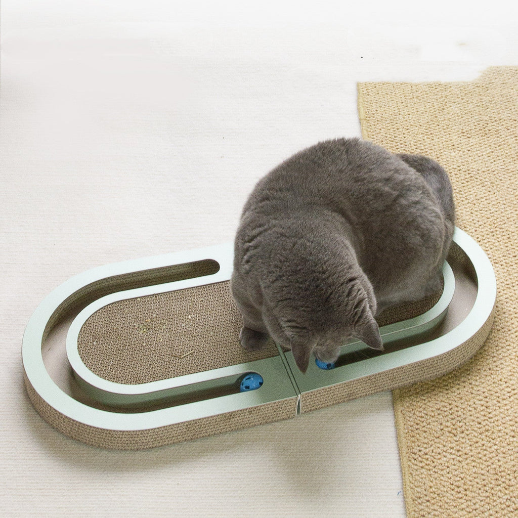 Durable Corrugated Folding Cat Scratcher | Pet Supplies Interactive Ball Toy