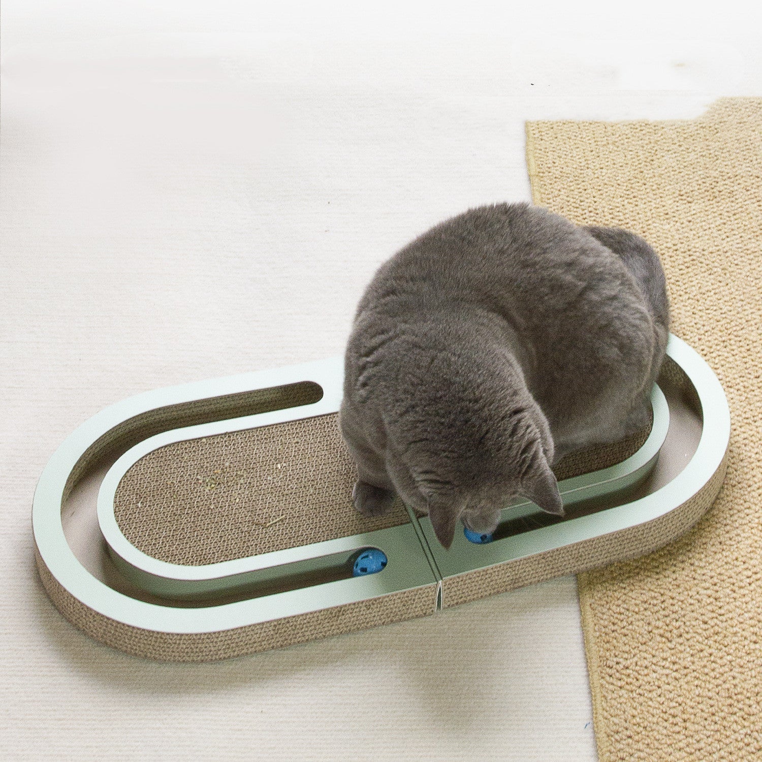 Durable Corrugated Folding Cat Scratcher | Pet Supplies Interactive Ball Toy