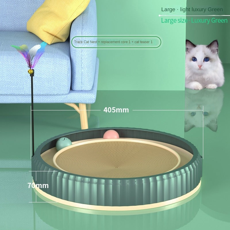 Modern Round Cat Scratching Pad | Wear-Resistant Claw Grinder Pet Product