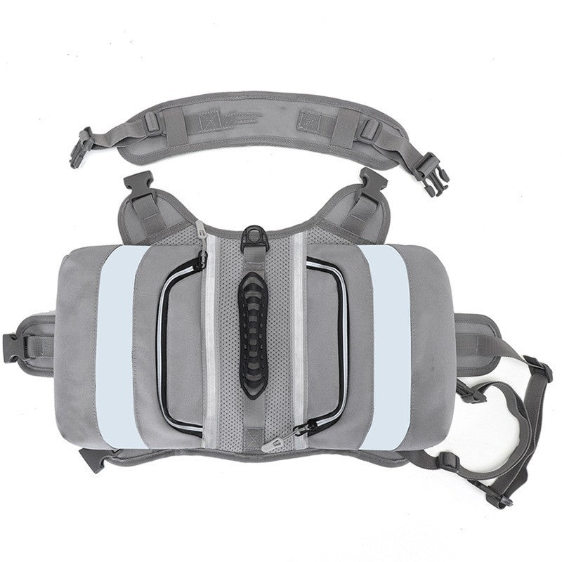 Adjustable Dog Hiking Backpack | Large Pet Travel Saddle Bag for Gear