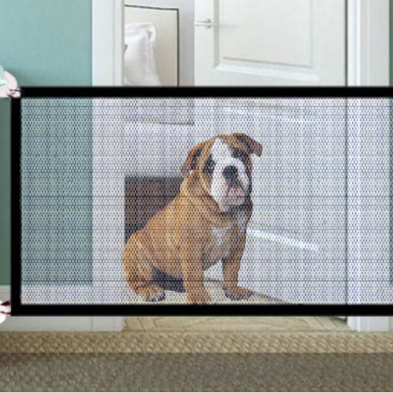 Portable & Foldable Dog Isolation Gate | Nylon Pet Protection Safety Fence